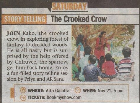 Bangalore Mirror, 20 Nov.